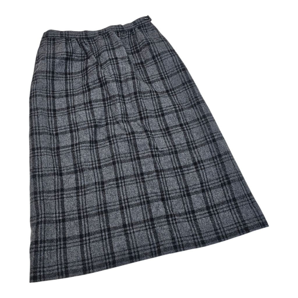 Vintage Pendleton Wool‎ Plaid Pencil Skirt with Pockets